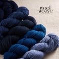 thumbnail image 3 of Woolweave Superwash Merino Wool Yarn - Hand-Dyed DK Weight, 100g, 240 Yards - Peacock Blue, 3 of 4