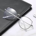thumbnail image 2 of Gafas de miopía con forma de oreja de gato y espejo plano antiluz azul para mujer, estilo niña, bonitas gafas de miopía con forma de ojo de gato y espejo terminado, 2 of 5