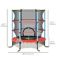thumbnail image 3 of Qaba Kids Trampoline, Indoor Outdoor Exercise Fitness Equipment, Multi-coloured, 3 of 10