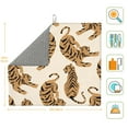 thumbnail image 3 of XMXT Microfiber Drying Mat for Kitchen Counter, Cute Tiger Background Absorbent Dish Drying Mats for Sink Dishes Rack Pad, 16 x 18 inches, 3 of 9