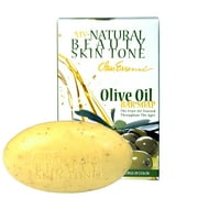 Clear Essence My Natural Beauty Skin Tone Olive Oil Soap - Face and Body Soap for All Skin Types - Hydrates, Moisturizes & Deep Cleans - Flawless Complexion (6.1 oz.)