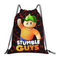 thumbnail image 1 of Stumble Guys Pattern Drawstring Bags Backpack Bag Cute Colorful Drawn Prints Drawing Sport Gym Sack Drawstring Bag String Bag Yoga Bag for Men Women Boys Girls, 1 of 5