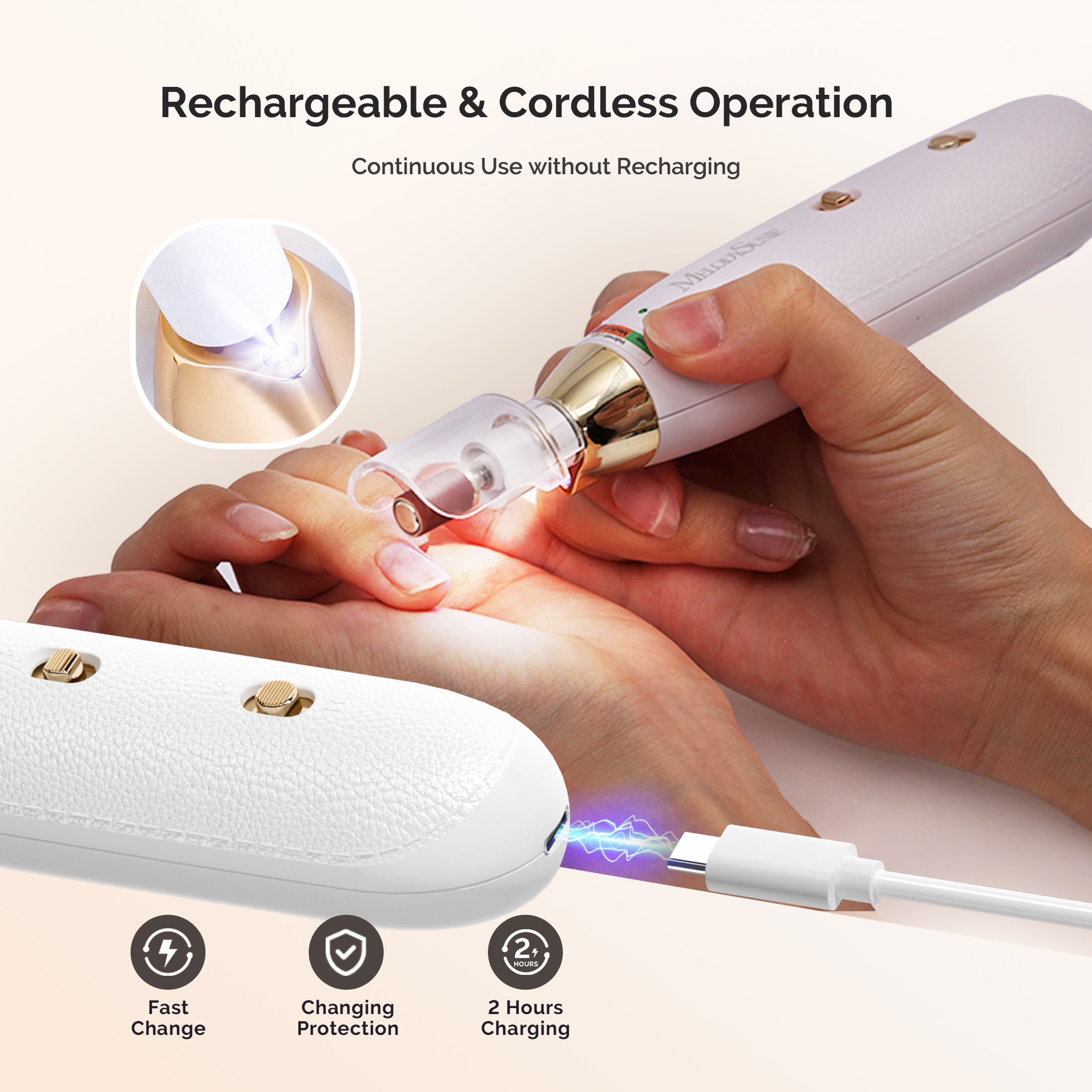 MelodySusie Electric Nail File Manicure Pedicure Kit PC650E photo 4