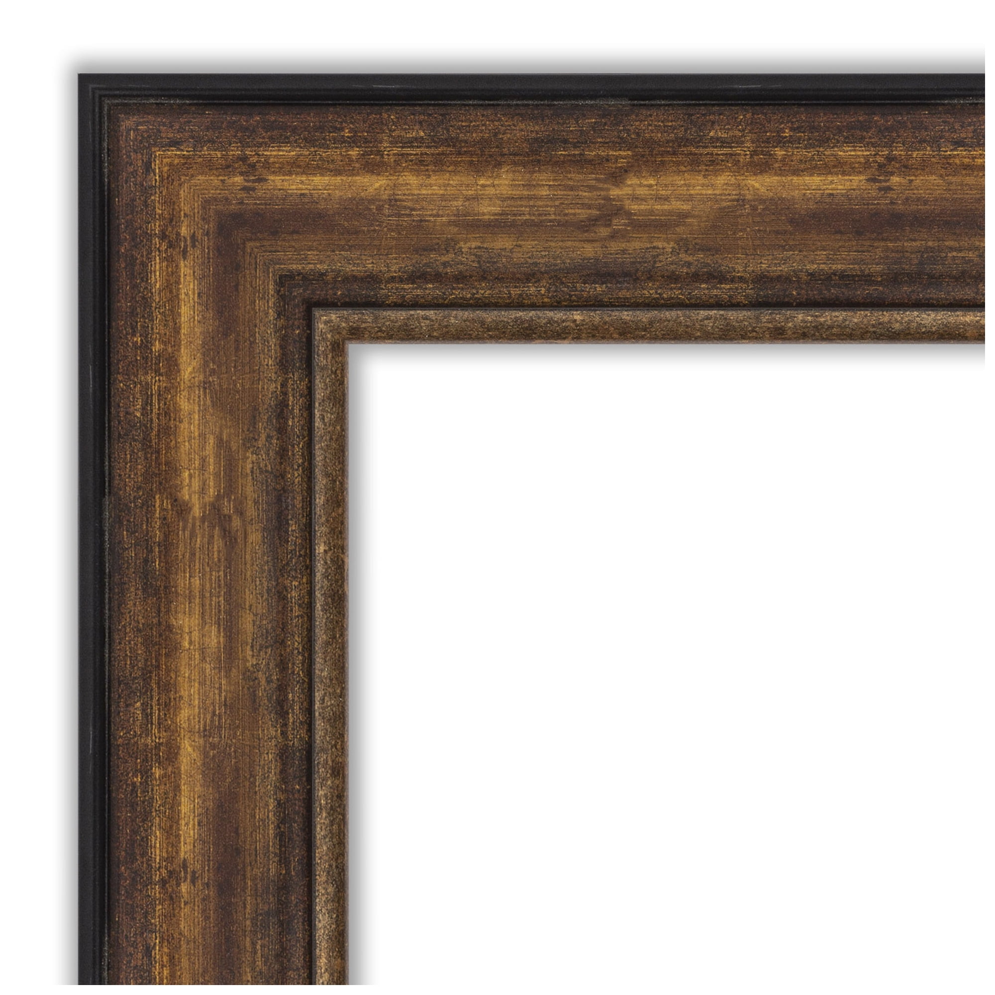 Amanti Art Natural Cork Board Framed Ballroom Bronze Bulletin Board 44 in. x 32 in.