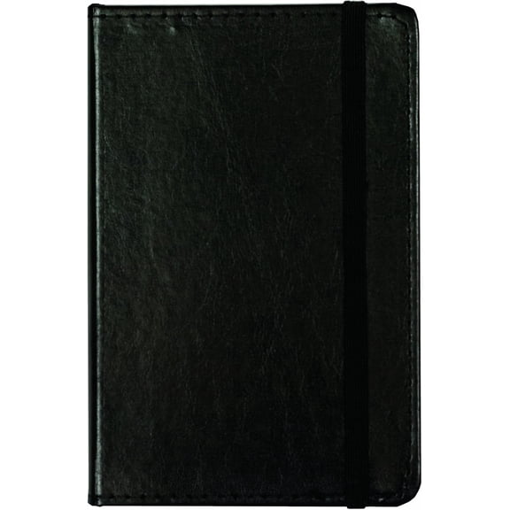 Markings by C.R. Gibson Genuine Bonded Leather Mini Journal - 192 Pages - Measures 3.5" x 5.5" - Small Black