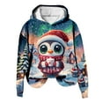 thumbnail image 1 of WEAIXIMIUNG Sweatshirts pour Femmes Tendance Décontracté Imprimé Col Rond à Capuche, 1 of 3