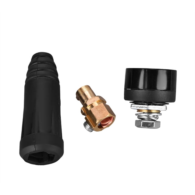 Conector rápido de soldadura, 1 pieza DKJ35-50, conector de cable de conexión rápida europeo negro, conector de cable resistente y duradero