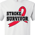 thumbnail image 4 of Inktastic Stroke Survivor with Red Ribbon T-Shirt, 4 of 5