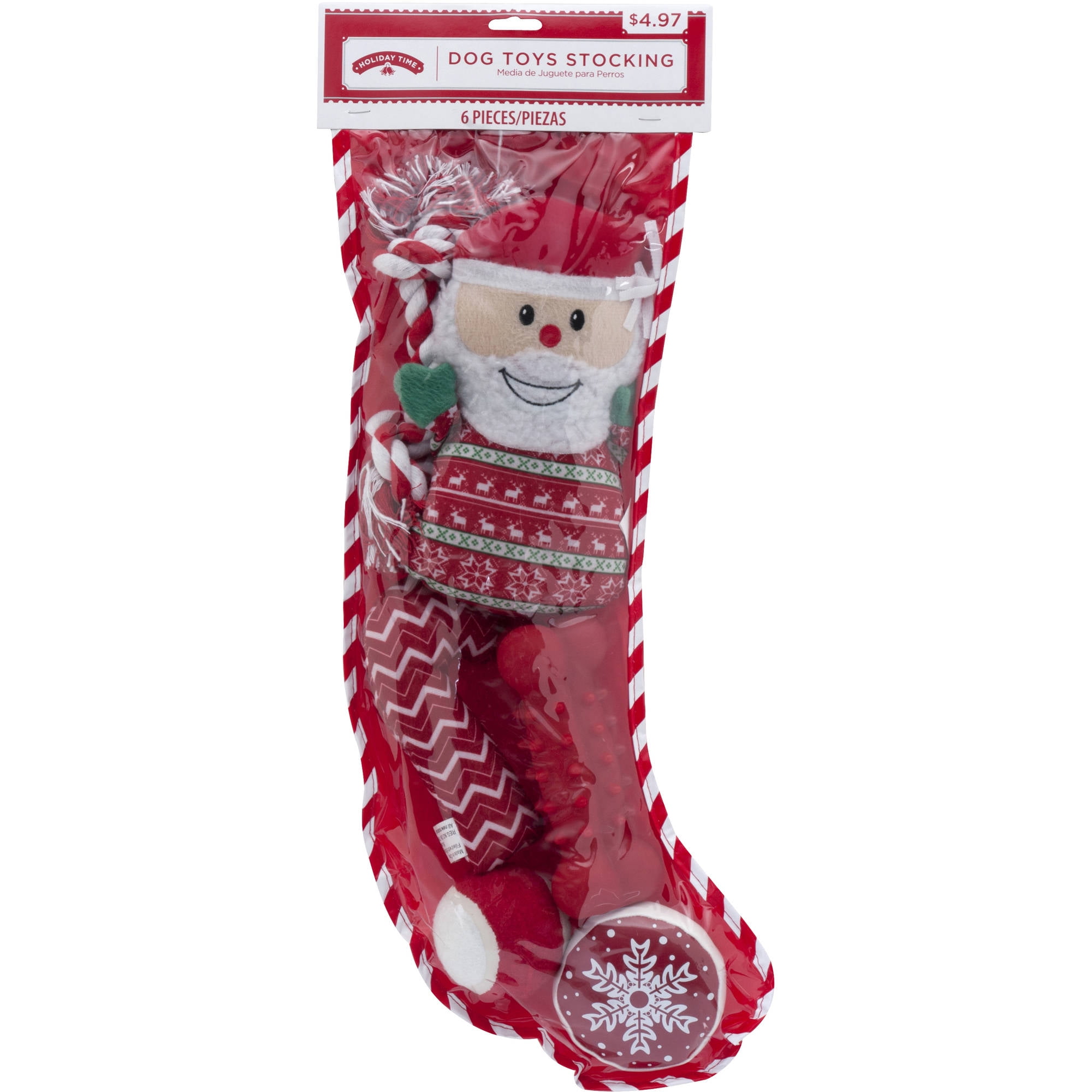 Holiday Dog Toys Stocking - Walmart.com 