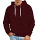 thumbnail image 1 of WILLBEST Sudaderas Navideñas para Hombre, Suéter Informal con Capucha De Color Sólido para Otoño e Invierno, sin Bolsillos, Sudadera, Pulóver, Tops Chica, 1 of 5