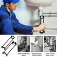 thumbnail image 2 of BingTong Basin Wrench | Heavy Duty Sink & Faucet Tool | Multifunctional Four-jaw Hex Wrench For Under Sink & Tub Drain Installation Removal | Plumbing Tools For Kitchen & Bathroom A, 2 of 5