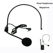 New Wired Headphones Megaphone Microphone Loudspeakers Wear headphones