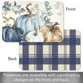 thumbnail image 6 of CounterArt "Pumpkin Blues" 4-Pack Reversible Flexible Plastic Tabletop Placemats, 6 of 8