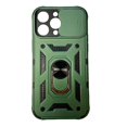thumbnail image 1 of TopSave Camera Cover & Kickstand Shockproof Heavy Duty Protective with Magnetic Car Mount Holder Case For iPhone 14 Plus (6.7"), Green, 1 of 3