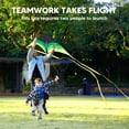thumbnail image 5 of Joyfy Large Delta Kite Gradient, Easy to Fly for Kids and Adults, Large Beach Kite with 328 ft String for Outdoor Games and Activities, 5 of 7