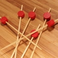 thumbnail image 2 of BambooMN 3.5" Decorative Red Circle Bamboo Appetizers and Hors d'oeuvres Skewer Picks - 1,000 Pieces, 2 of 4
