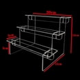 thumbnail image 3 of Acrylic Risers Display Stands, Perfume Organizer, Acrylic Display Riser, Lotion Holder Cupcake Stand Shot Glass Display Tiered Table Shelf Stand for Gemstone, Curio, Anime Figurines, 3 of 8