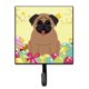 thumbnail image 1 of ""Caroline'S Treasures Huevos De Pascua Pug Marrón Gancho De Pared Pequeño Multicolor"", 1 of 1