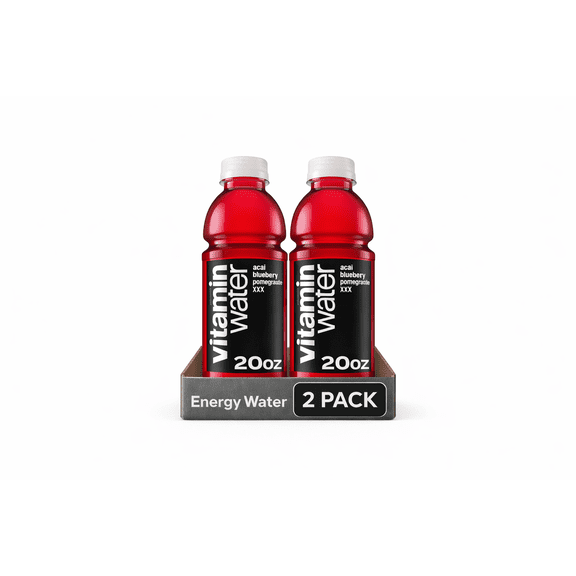 vitaminwater XXX Açai Blueberry Pomegranate Nutrient Enhanced Flavored Water Beverage, 20 fl oz Bottles (2 Pack)