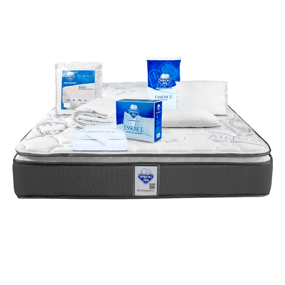 Colchón Coney Individual + Almohada Peach Feel + Protector Ess + Sábana Ess