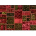 thumbnail image 1 of Ahgly Company Indoor Rectangle Oriental Orange Modern Area Rugs, 7' x 9', 1 of 4