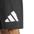 thumbnail image 4 of Big & Tall adidas Essentials Big Logo Single Jersey Shorts Color: Olive Strata Black Size: 4XL, 4 of 4