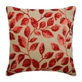 thumbnail image 1 of Housses de Coussin, Taies d'Oreiller Moka, Taies d'Oreiller à Sequins Rouges, 24x24 Pouces (60x60 cm), Taies d'Oreiller Carrées en Coton et Lin, Taies d'Oreiller Florales, Tropicales - Feuilles Rouges d'Automne, 1 of 3