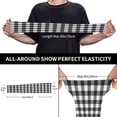 thumbnail image 3 of Yiaed Black White Plaid Print Arm Sleeves,Cooling UV Sun Protection Sports Compression for Men/Women, 3 of 6