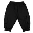 thumbnail image 5 of Mens Capri Pants Summer Casual Heavyweight Elastic Waist Relaxed Fit Cropped Cargo Pants with Pockets, 5 of 7