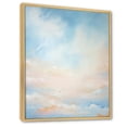 thumbnail image 2 of Designart "Azure Clouds Simplified Sky" Clouds Floater Framed Canvas Art Print, 2 of 5