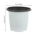 thumbnail image 2 of Miangastore Gardening Nursery Pot Double Color Round 60Pcs 3.46X3.46X3.14Inch, 2 of 8