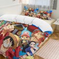 thumbnail image 1 of One PieceCartoon Collection 3-Piece Comforter Set, Personalized Bedding Decor for Kids And Teens Bed Sheets, 1 of 5