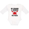 thumbnail image 3 of Inktastic My Grammy and Grandpa Love Me Boys or Girls Long Sleeve Baby Bodysuit, 3 of 5