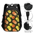 thumbnail image 3 of Balery Orange Lemon Print USB Charging Backpack for Men and Women - Water-Resistant, Anti-Theft Laptop Backpack with USB Port for Travel, Work, School, and College, 3 of 7
