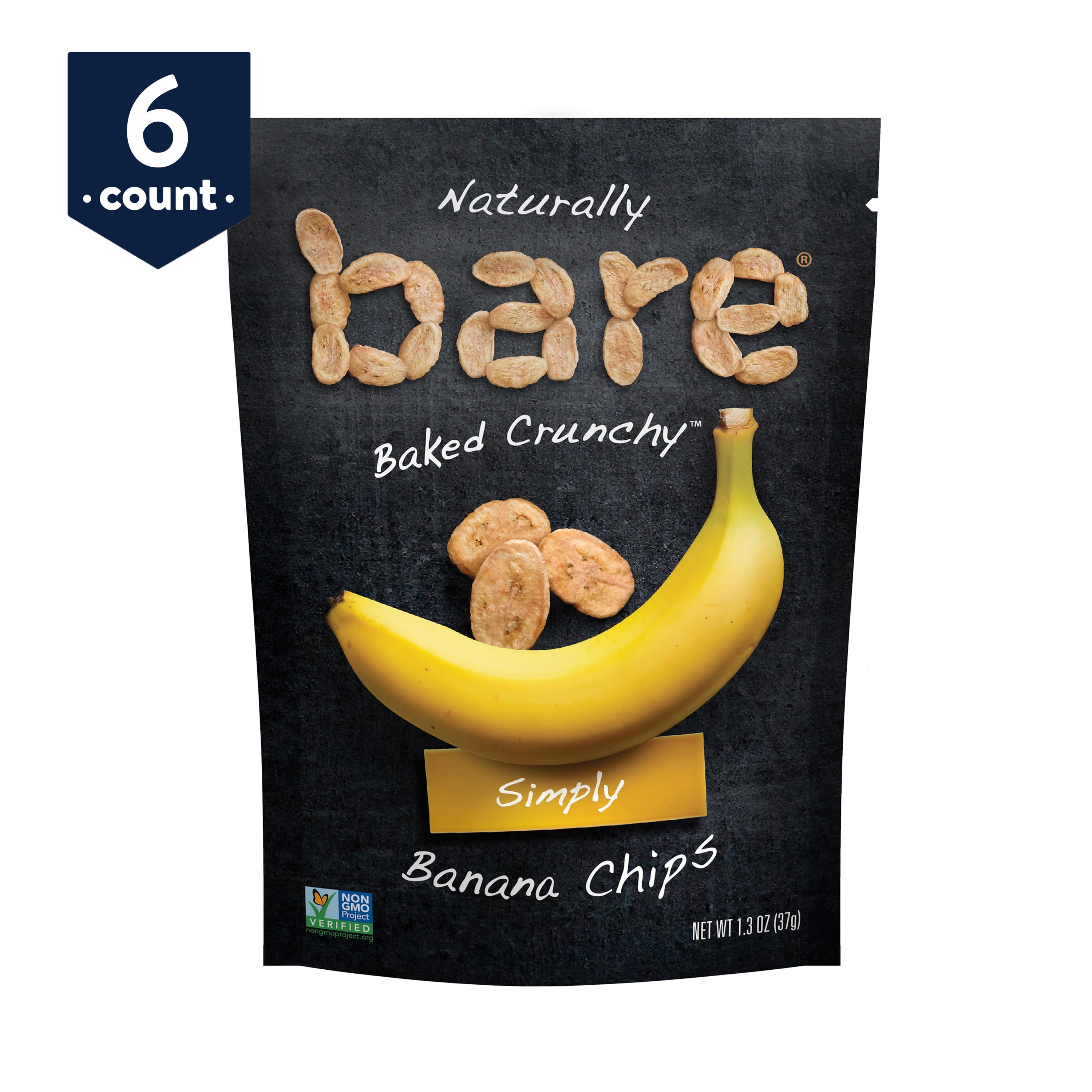 Bare Banana Chips, 6 ct, 1.3 oz - Walmart.com - Walmart.com