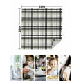 thumbnail image 5 of nqOlkjepod Sage Green Black Plaid Cloth Napkins Set of 4 Reusable Dinner Napkins, Farmhouse Green Black Checkered Cocktail Napkin Washable Table Napkins for Wedding/Holiday Party/Baby Shower 20"x20", 5 of 8