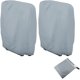 thumbnail image 1 of Cubierta Plegable para Tumbona, 2 Piezas Cubierta para Tumbona de Jardín A Prueba de Polvo, Impermeable, Anti-UV, Cubierta para Relajarse en el Jardín 210D Oxford, W71×H110cm (Gris) JAMW Sencillez, 1 of 5