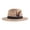 Khaki, variant on YAYUBA Elegant Feather Sun Hat With Wide Brim for Women for Daily Wear And Festive Celebrations,Wine