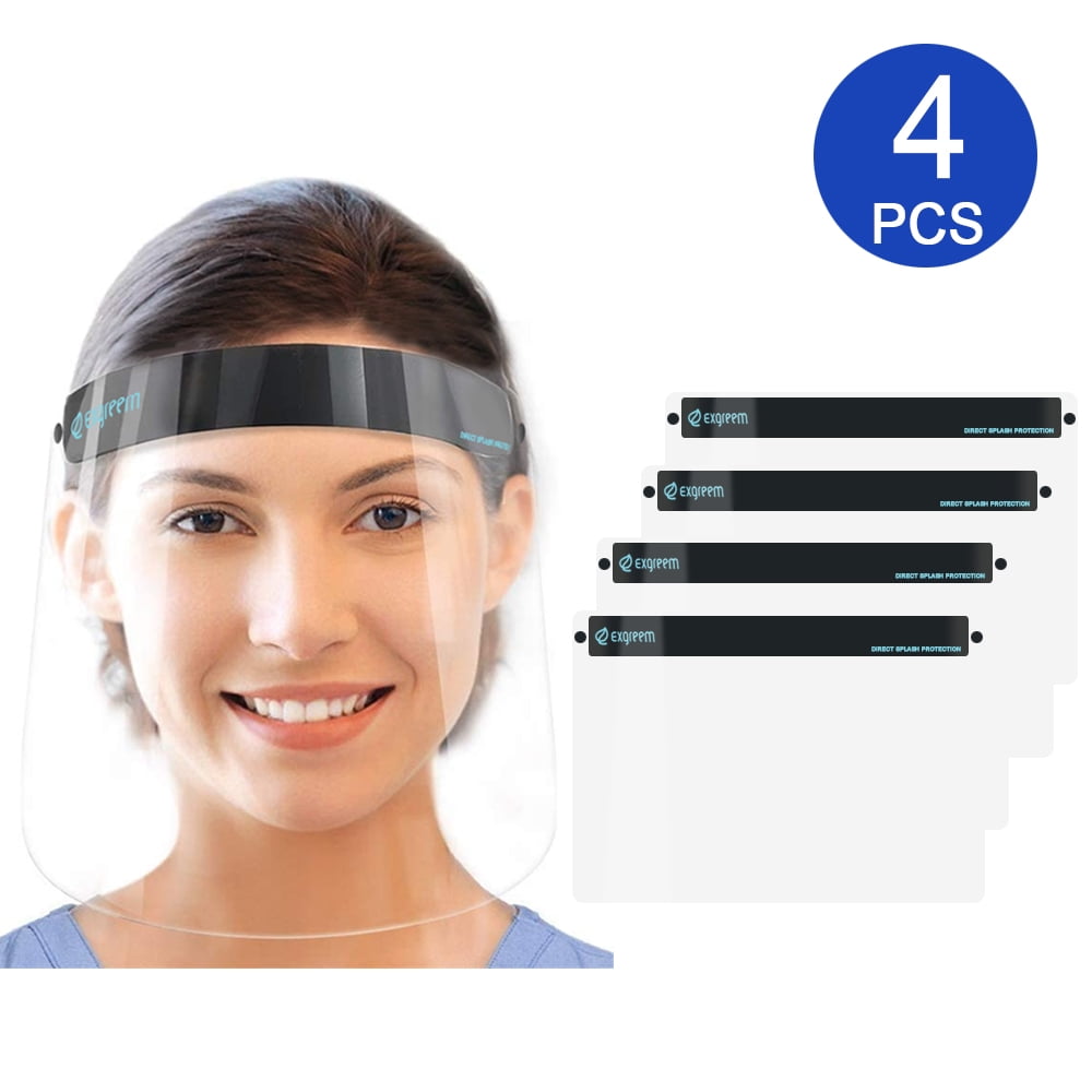 Face Shield Safety Full Face Shield Transparent Visor with Eye and Head Protection AntiSpitting