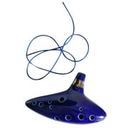 12 Hole Ocarina Instrument Ceramic Alto C Legend Of Zelda Flute Blue Color Musical Instrument Ocarina