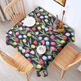 thumbnail image 2 of Pioneer Flower Floral Print Pattern Square Tablecloth, Waterproof Wipeable Spillproof Washable Table Cover for Home Kitchen Party Decor, 60"x60", 2 of 6