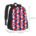 thumbnail image 3 of DouZhe Lightweight Backpack, Patriotic Red White Blue 3D Stars Prints Travel Outdoor Hiking Bag School Bookbag Casual Daypack Backpacks for Women Men, 3 of 7