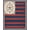 Red Navy Cream, Pattern 2, variant on ODIKA Patriotic Stars Stripes Fourth July Halloween Plaid Independence for King Size Bedroom, Master Suite, Under Bed, Foldable Easy Care