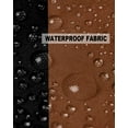 thumbnail image 5 of Pack of 2 Outdoor Pillow Covers, Boho Black Brown and White Striped Tribal Farmhouse Style Waterproof Square Throw Pillowcase Cushion Decorative Pillow Covers for Couch Patio Tent, 20x20 in, 5 of 6