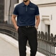 thumbnail image 2 of Breeze Shirts for Men Beer Belly Ultra Comfortable Quick Dry Short Sleeve Casual Collared Stretchy Shirts for Office or Casual Navy XL, 2 of 5
