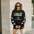 thumbnail image 6 of Women's Gameday Couture  Black LA Galaxy Velocity Rhinestone Star Sweatshirt, 6 of 6