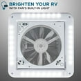 thumbnail image 6 of Hike Crew 14-Inch RV Roof Vent Fan with Stainless Steel Screen & LED Light, 6 of 7