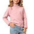 thumbnail image 6 of SELONE Mock Neck Sweatshirt Kids Long Sleeve Layering Top Comfy Knitted Solid Sweatshirts Girls Fall Outfits 1-12Y, 6 of 6