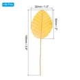 thumbnail image 2 of Uxcell Yellow Artificial Leaves with Stems, 50 Pack Fake Leaves Silk Faux Leaf for DIY Home Wedding Decoration, 2 of 5