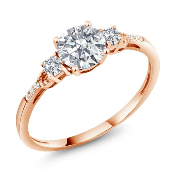 Gem Stone King 1.16 Cttw 10K White Gold IGI Certified Lab Grown Diamond Engagement Ring for Women | Center Diamond 1 Ct | D-E Color | VS1-VS2 Clarity (Size 8)